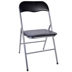 Kαρέκλα πτυσσόμενη ArteLibre Regale Μαύρο 44x48x82cm