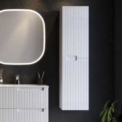 Στήλη ENZA Λευκό MDF 18mm Λάκα 35 3CENZ035WHM κρεμαστή