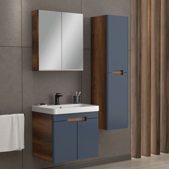 Σετ Έπιπλο Μπάνιο TREND Ανθρακί MDF 18mm Λάκα 60 9STRE060ABM Σετ Έπιπλο Μπάνιο TREND Ανθρακί MDF 18mm Λάκα 60 9STRE060ABM