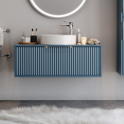 Σετ Πάγκου HOLE Μπλε MDF 18mm Λάκα 85 S3BHOL085BL