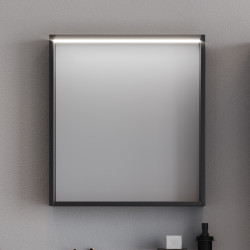 Καθρέφτης LED LAGUNA 60cm χρ. ΜΑΥΡΟ 3MLAG060WHM