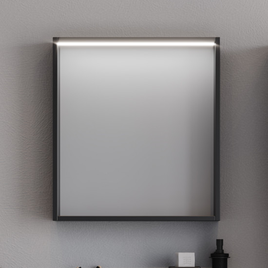 Καθρέφτης LED LAGUNA 60cm χρ. ΜΑΥΡΟ 3MLAG060WHM