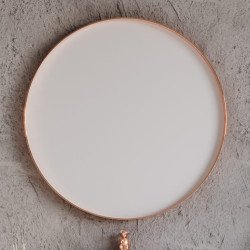 ΚΑΘΡΕΦΤΗΣ FIORE ΣΤΡΟΓΓΥΛΟΣ 80cm WHITE MAT 3MFIO080RWHM