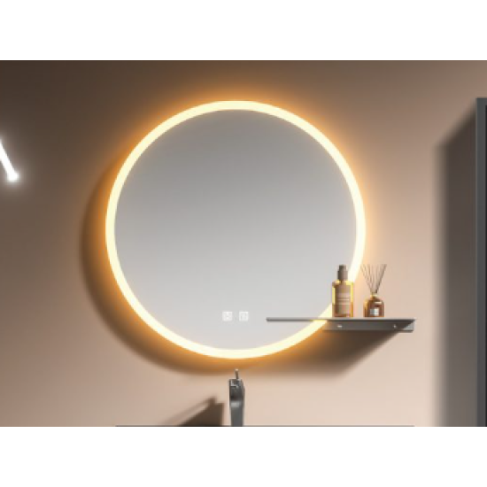 Καθρέφτης DIVA 80 ΣΤΡΟΓΓΥΛΟΣ LED 70X70 κωδ. 3MDIV070LED