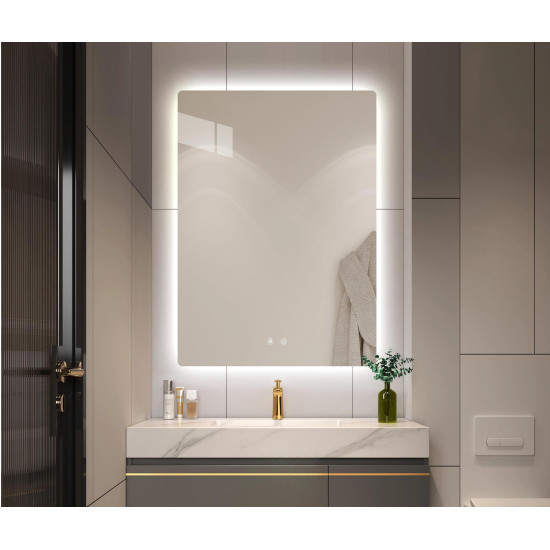 Καθρέφτης LED L-01 60x80cm κωδ. 0762-L-01