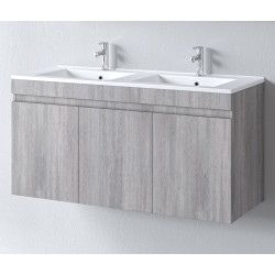 Σετ Πάγκου OMEGA GREY OAK 120cm με Διπλό Νπιτήρα S3BOM120GO0D