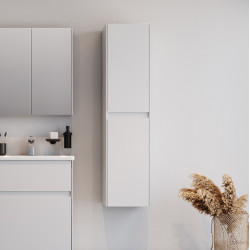 Στήλη MALAGA Λευκό MDF 18mm Λάκα 34 3CMAL034WHM κρεμαστή