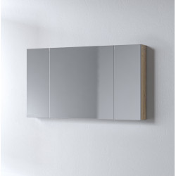 Καθρέφτης OMEGA BEIGE OAK 120 3MOM120BO0W με ντουλάπια 120x14x65cm