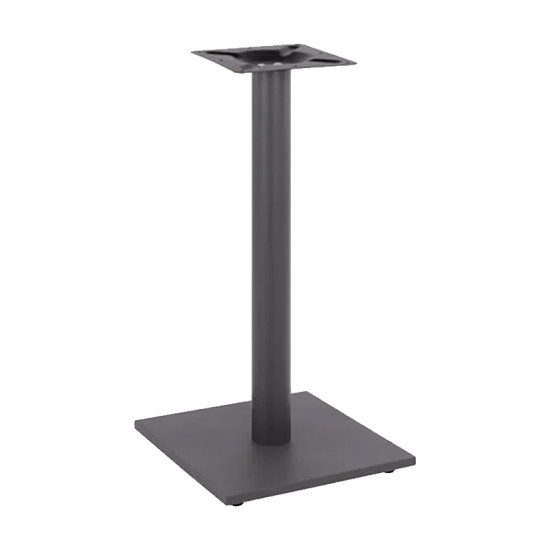 Βάση τραπεζιού Bar Batan pakoworld μεταλλική σε μαύρη απόχρωση 40x40x94εκ