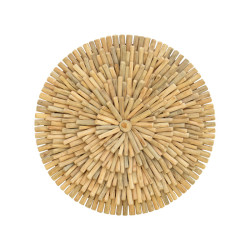 Διακοσμητικό τοίχου Decofy Inart drift ξύλο σε φυσική απόχρωση Φ60x5εκ