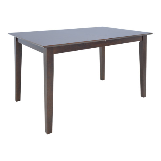 Tραπέζι επεκτεινόμενο Mabor pakoworld ξύλο σε καρυδί απόχρωση 120-150x80x73,8εκ