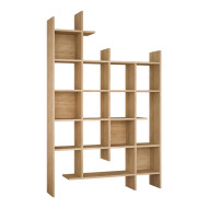 Βιβλιοθήκη Manco pakoworld σε oak απόχρωση 122x25.5x188εκ